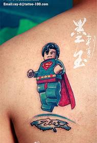 isithombe sangemuva se-superman tattoo