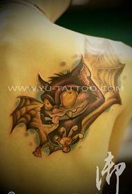 larawan sa likod ng tattoo ng bat bat school