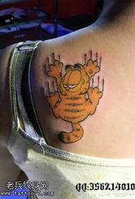 chududu söta Garfield tatueringsmönster