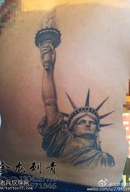 tattoo yakumapeto kwa kutengera zojambulajambulajambula Chithunzi cha Liberty tattoo