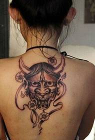 beauty of the back personality of the prajna tattoo
