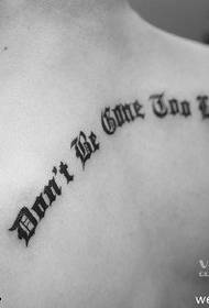 Black beautiful American tattoo pattern