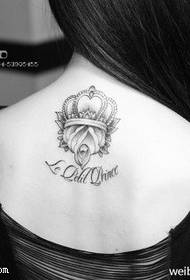 霸气 王冠 modello del tatuaggio