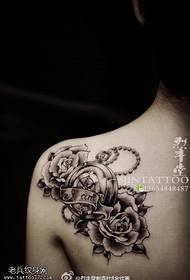 Back Color God Eye Tattoo Rose Rose 78925 @ model tatuazhi me hark me ngjyrën e pasme