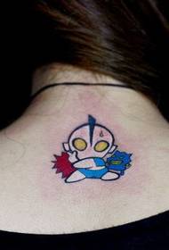 Girl back cartoon kaitoi otman tattoo