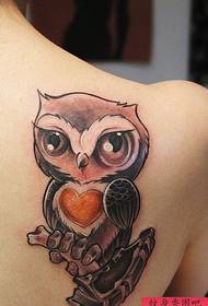 Roztomilé tetování sova