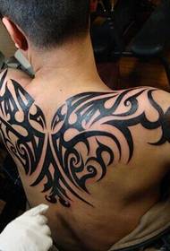 boys back atmosphere classic totem tattoo picture
