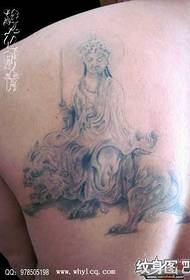 Back riding, Guanyin tattoo pattern