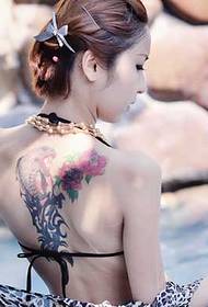 Isithonjana se-tattoo back shark tattoo