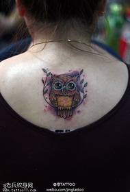 Kawaii ostaje simpatičan uzorak tetovaže sove