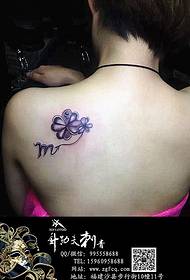beauty shoulder four-leaf clover tattoo