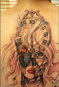 osobné móda zadné hodiny dievča tetovanie vzor obrázok