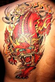 he hui o nā domineering back pattern unicorn tattoo