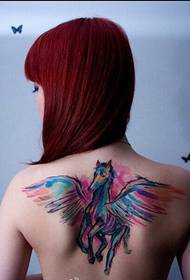 ragazza classica indietro immagine di apprezzamento dell'immagine del tatuaggio di Tianma