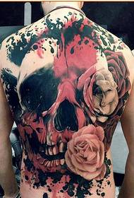 fashoni izere kumashure hunhu hweEurope neAmerican dehenya rose tattoo maitiro emifananidzo