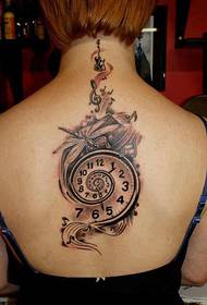 ностальгічний татуювання кишенькового годинника в стилі гламур