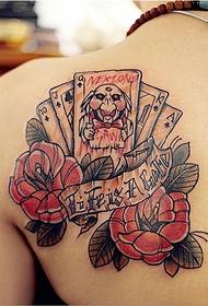 a picture of a rose tattoo pattern