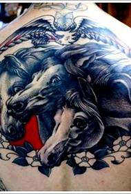 Klasisks skaists zirga muguras tetovējums