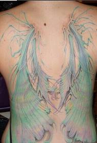 back beautiful color pattern tattoo picture