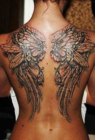 szépség hátsó személyiség 3d tetoválás