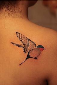 Schulter Vogel Tattoo Muster Bild