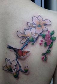 ragazze ritornu belli look magpie tatuaggi di stampa