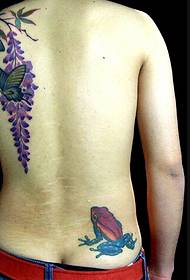 manns rygg mote vakkert og vakkert sommerfugl tatoveringsbilde bilde
