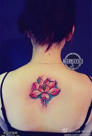 ritornu culore tradiziunale di tatuaggi di lotus