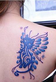 MM deas ar ais ach pictiúr tattoo cat totem álainn