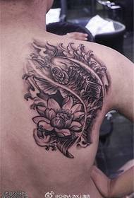 kumashure squid lotus tattoo maitiro