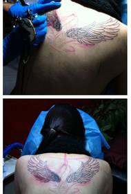 красивий і щедрий крила татуювання візерунок