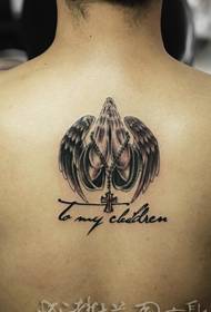 Rückenflügel Buddha Tattoo Muster
