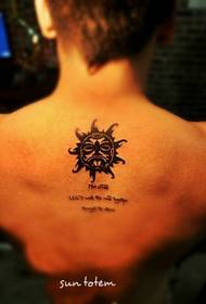 back small and beautiful totem tattoo