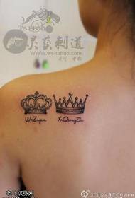 Tilbage Crown Tattoo Pattern