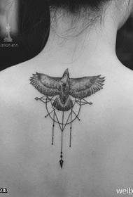 dominante eagle kite tattoo patroon