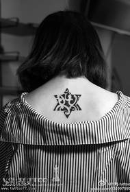 black cool hexagonal tattoo tsarin
