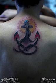 yakajeka uye yakakosheswa anchor tattoo maitiro