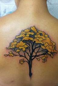 zpět velký strom tetování vzor obrázek
