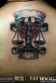 retour modèle de tatouage Balance