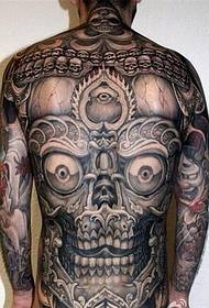 un'immagine del tatuaggio Bara con la schiena piena