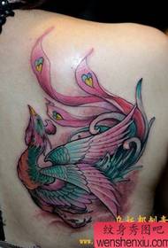 Corak tattoo tattoo phoenix berwarna