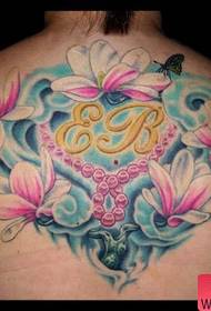 Tattoo 520 Gallery: Back Lotus Tattoo Pattern