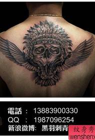 Disegni di tatuaggi indiani classici popolari posteriori dei ragazzi