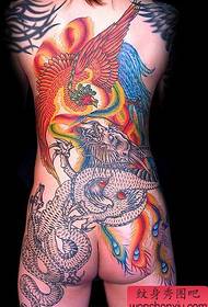 Slike tetovaže: slike z vzorcem za tetovažo zmaja in feniksa
