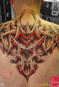 Класичний стерео татемний малюнок татуювання для чоловічої спини