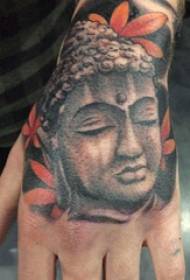 Modèl tatoo Maitreya Buddha Modèl tatoo Maitreya men ti gason an