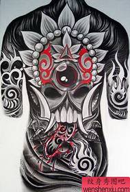 ຮູບເຕັມຮູບແບບ tattoo back back