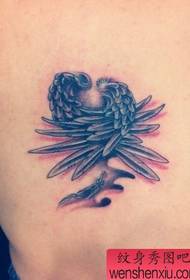 Modello tatuaggio ali posteriori