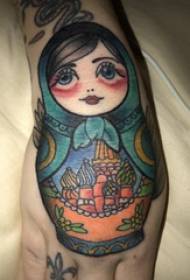 Big eye tattoo tattoo girl hand big doll doll tattoo foto