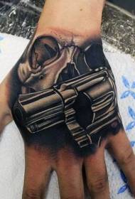 Hand back tattoo creative realistic hand back tattoo pattern